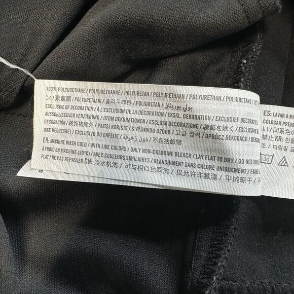 Abercrombie Fitch Ankle Straight Ultra Hi-Rise Faux Leather Pant 35/20 Black EUC - Picture 7 of 15